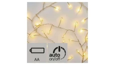 Lampki choinkowe XMAS ZYK 0,9W 100LED 2,4m IP20 ciepły biały D3FW01