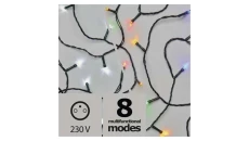 Lampki choinkowe XMAS ZYK 3,6W 100LED 10m IP20 zimny biały/multicolor ZY2012