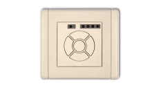 FLEXI Elektroniczny sterownik roletowy (przycisk centralny/dodatkowy) beżowy 1FSR-6