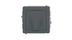 DECO Mechanizm wypustu kablowego grafitowy mat 28DWPK