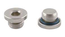 Mosiężny niklowany korek z oringiem, G3/8z, 3015 3/8
