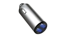 Ładowarka samochodowa metallic USB 2xUSB 4.8a 44804 PLCRM24