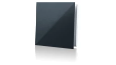 Kratka wentylacyjna z dekoracyjnym panelem wymiennym 160x160 czarna MWKLIQBLACK