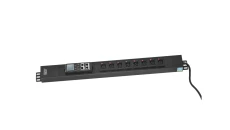 Listwa monitorująca pionowa wtyk zasilający DIN49440 16A 250V 8xC13 10A 250V 16A DN-IP-V-2-8C13