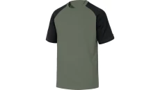 T-Shirt z 100 bawełny kolor zielono-czarny rozmiar S GENOAVEPT