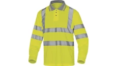 Polo ostrzegawcze z poliestru kolor żółty rozmiar S METEOJAPT