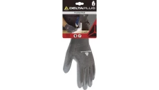 Rękawica dziana z poliestru / Strona Chwytna Powlekana Pu kolor szary 6 DPVE702PG06