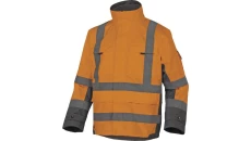 Kurtka odblaskowa 4 W 1 powlekana Pu kolor pomarańczowo-szara rozmiar XXL TARMAOGXX