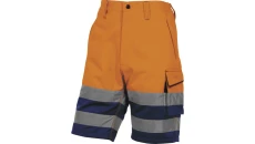 Ostrzegawcze spodnie bermudy robocze z poliestru i bawełny PHBE2OMXX