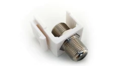 Uchwyt Keystone ze złaczem F/F żeńskim CL-BLIND-F-GN /10szt/