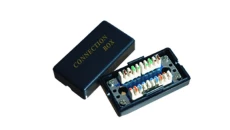 Łącznik natynkowy kabla UTP kat 5e, zaciskany nożem krosowniczym FU/FA-757K-C5E-BK