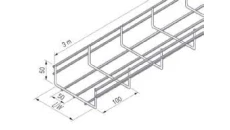 Korytko siatkowe 54x150 UF 54.150 EZ /3 m/