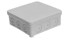 Puszka natynkowa, materiał-polietylen, kolor RAL7035, IP54, 380V, 12 wyjść, z zaciskami 4x6mm² K80/T/K