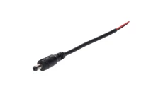 Wtyk DC 5.5x2.5 przewód czarny 15cm 22awg