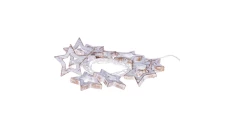 Ozdoby świąteczne gwiazdki XMAS wood star TIMER 0,6W 10LED 1.35m IP20 ciepły biały ZY1968