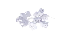 Ozdoby świąteczne domki XMAS garland TIMER 0,6W 10LED 1.35m IP20 ciepły biały ZY1969