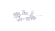 Ozdoby świąteczne gwiazdki XMAS garland TIMER 0,6W 10LED 1.35m IP20 ciepły biały ZY1974