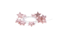 Ozdoby świąteczne gwiazdki XMAS garland TIMER 0,6W 10LED 1.35m IP20 ciepły biały ZY1975