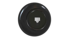 Premiumlux RETROLINE Gniazdo komputerowe 1 x RJ45 z ramką czarne