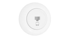 Premiumlux RETROLINE Gniazdo komputerowe 1 x RJ45 z ramką białe