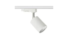 Lampa SIENA-Track-ALU-W/S-1F biała ze srebrnym przegubem 1xgu10 LUXsystem-1F (na szynę jednofazową)