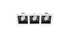 Oprawa Malachit-3K-SW/SB biały piaskowany / czarny piaskowany stop aluminium i cynku