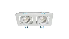 Oprawa sufitowa KORAL-W-2 biała matowa regulowana wpuszczana