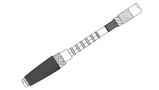 Termokurczliwa mufa przelotowa do kabla trakcyjnego opancerzonego 3 6/6kV 630mm2 złączka prasowana Al w zestawie SMHA1 630 VP MS