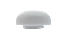 PLAFON G-4, E27, 60W, biała-stal malowana proszkowo, klosz matowy-szkło, duży okrąg IP20 G01 G-4