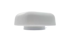PLAFON G-5/K, 2xE27, 2x40W, biała-stal malowana proszkowo, klosz matowy-szkło, duży kwadrat, IP20 G01 G-5/K