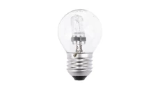 Żarówka halogenowa E27 kulka przeźroczysta 28W = 40W Leuci