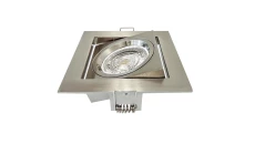 Oprawa SEVIL kwadrat chrom mat regulowana halogenowa kwadrat w kwadracie