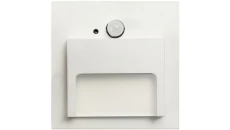 Oprawa Ontario PIR biała 1,5W ciepła 12V DC 9 led smd 3014 kwadrat do puszki fi 60 z czujką ruchu PIR