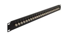 Patchpanel 24xgn.F 19cali 1U 24x Gniazdo F do instalacji zbiorczych TV SAT, kablowych i DVB-T 00741