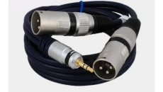 Kabel przyłącze dedykowane do mikserów 2x wtyk XLR/wtyk Jack 3.5 stereo MK32/B /5,0m/
