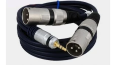 Kabel przyłącze dedykowane do mikserów 2x wtyk XLR/wtyk Jack 3.5 stereo MK32/B /10,0m/