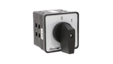 Łącznik krzywkowy 80A rozłącznik 0-1 4 - biegunowy mocowany do pulpitu czoło szare pokrętło czarne SK80-2.8210\P03