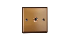 Łącznik uniwersalny schodowy 10A 230V dźwigniowy 91x91x36mm - kolor miedź M-ET1SM