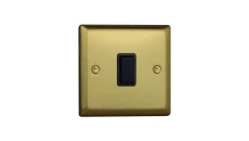 Łącznik uniwersalny schodowy 10A 230V klawiszowy 91x91x25mm - kolor złoto szlifowane M-E1SZ