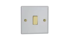 Łącznik dwubiegunowy 20A 250V klawiszowy - kolor biały mat V-E1SWM-2POLE