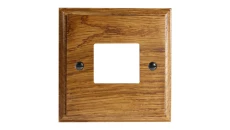 Ramka drewniana pojedyncza96x96x15mm - kolor ciemny dąb W-F1-MO