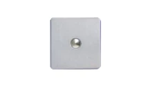 Moduł sterujący dotykowy, do współpracy ze ściemniaczem dotykowym/na pilota IR, 86x86mm - kolor stal szlifowana METPROS1S-D