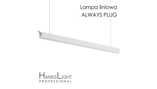 Lampa LED HanksLight,white,liniowa,alu,zwiesz,wtyczka-opcja łączenia,1200mm,down36W,4000K L4702120 (always plug)