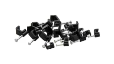 Uchwyt kabla płaskiego flop KNP-6 czarny UV /opakowanie 100szt/