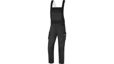 Ogrodniczki robocze Mach2 z poliestru i bawełny szaro żółte L M2SA3 M2SA3GJGT