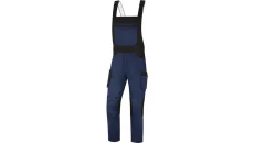 Ogrodniczki robocze Mach2 z poliestru i bawełny granatowo niebieskie S M2SA3 M2SA3BMPT