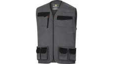 Kamizelka robocza Mach2 z poliestru i bawełny szaro pomarańczowe S M2GI3 M2GI3GOPT