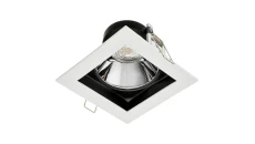 Oprawa Malachit-K-SW/SB/S biały piaskowany/ czarny piaskowany / Srebrny stop aluminium i cynku