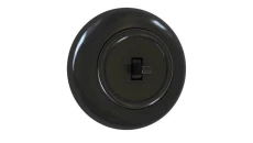 Premiumlux RETROLINE Łącznik pojedynczy schodowy z ramką czarny