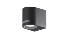 Oprawa elewacyjna WALLY-1-O-B-G GLASS 1xgu10 ip44 czarna